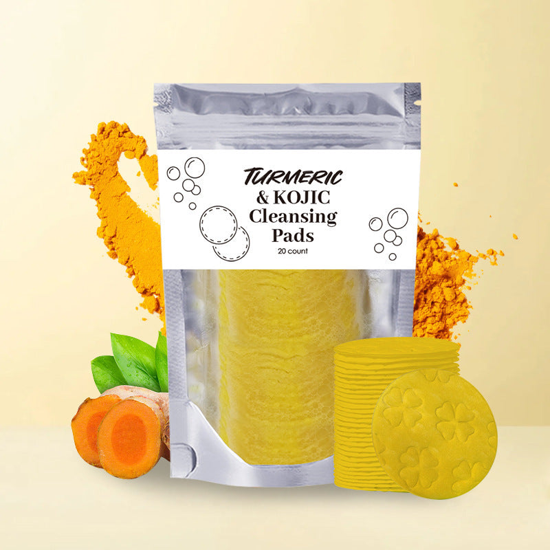 Turmeric Exfoliating Cleansing Pads Compressed Facial Sponges Skin Care Tools For Face Clogged Pores Excess Oil Cleansing Turmeric Exfoliating Cleansing Pads Compressed Facial Sponges Skin Care Tools For Face Clogged Pores Excess Oil Cleansing